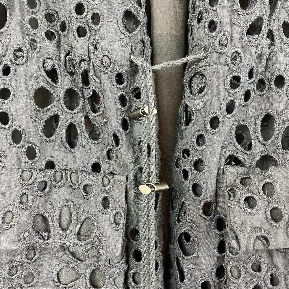 Simply Vera Vera Wang eyelet cardigan pull tie Size XS